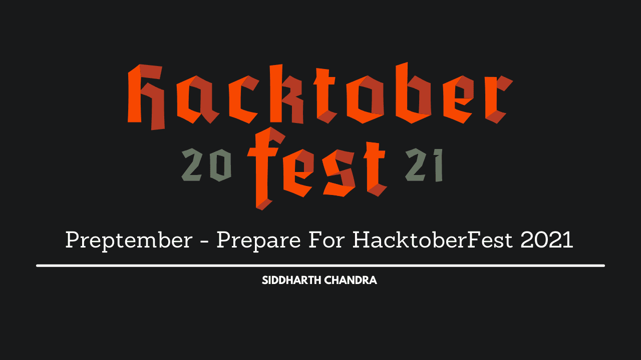 Preptember - Prepare For HacktoberFest 2021